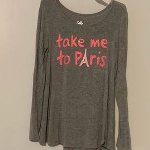 🧚‍♀️Kid’s Take Me to Paris Long Sleeve Shirt🧚‍♀️